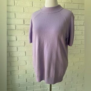 Lavender mock neck